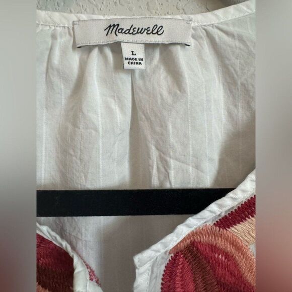 Madewell Embroidered‎ Fable Boho Festival Top Size Large - Picture 3 of 4